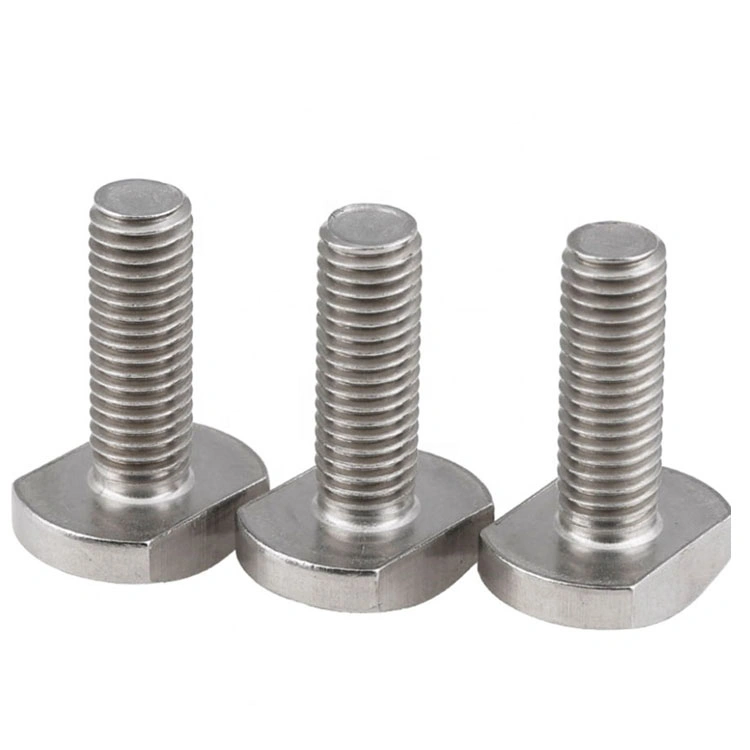 Custom T-Bolt Rhombus T Head Type Bolt Stainless Steel / Steel T-Shaped T Slot Bolt M8